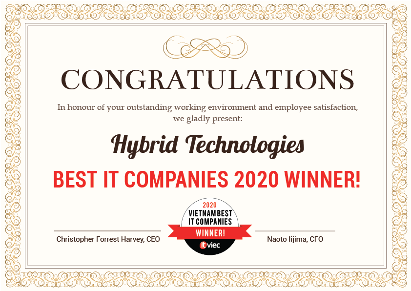 HYBRID TECHNOLOGIES – Top 15 Công ty IT tốt nhất Việt Nam