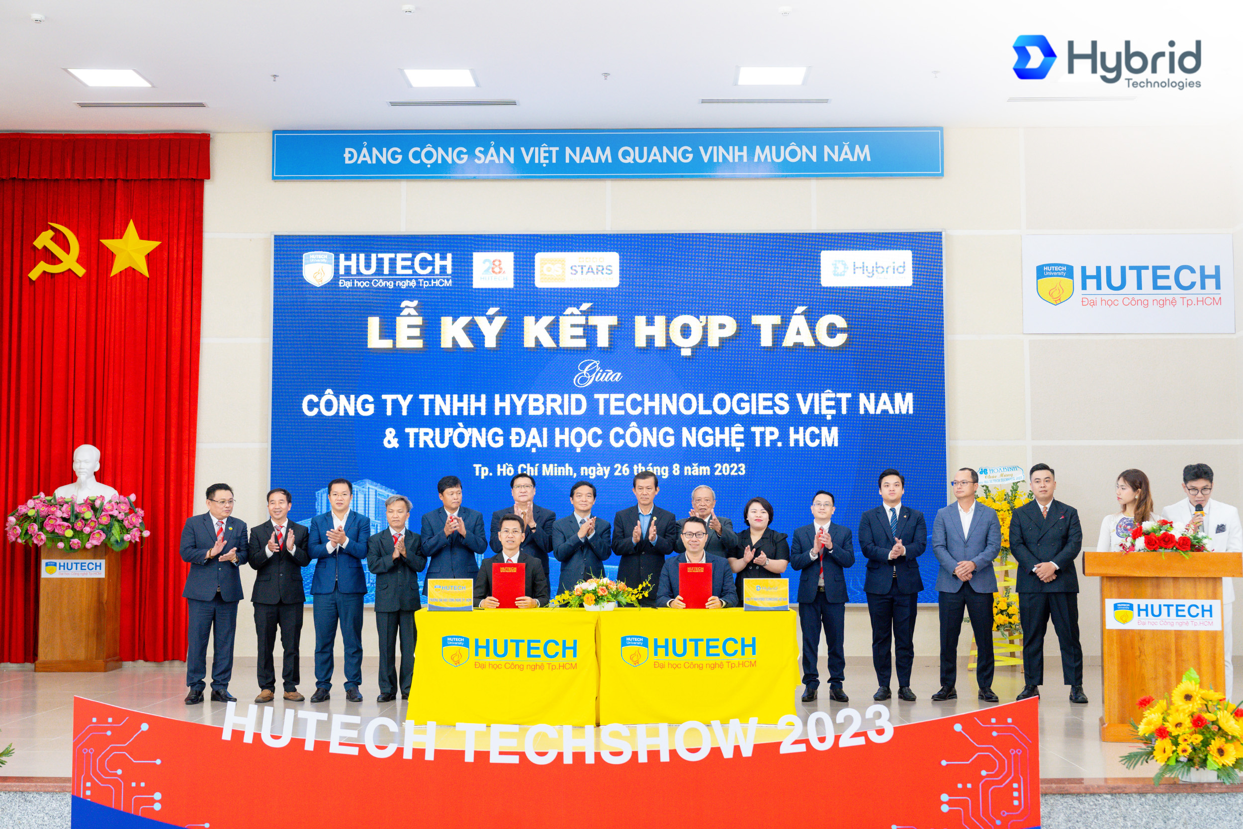 HYBRID TECHNOLOGIES CHÍNH THỨC KÝ KẾT THỎA THUẬN HỢP TÁC VỚI ĐẠI HỌC CÔNG NGHỆ TP.HCM, ĐỒNG THỜI LÀ ĐƠN VỊ TÀI TRỢ ĐỒNG HÀNH CÙNG NGÀY HỘI TRIỂN LÃM CÔNG NGHỆ VÀ TUYỂN DỤNG – HUTECH TECHSHOW